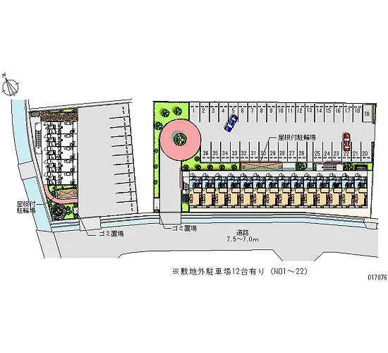 ★手数料０円★加古川市平岡町一色　月極駐車場（LP）